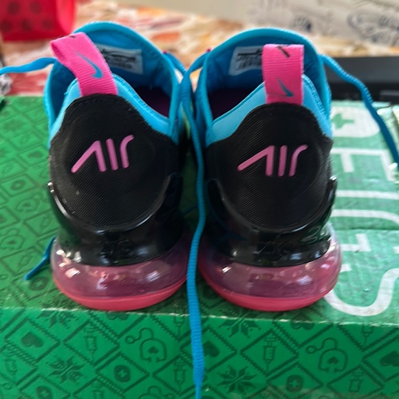 Nike Air Max 270 Blue and Pink Shoes size 4.5Y - Picture 5 of 6